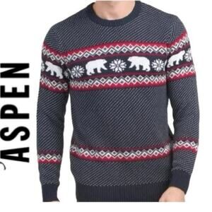 ASPEN SWEATER KNITTED POLAR BEAR DESIGN SIZE X-L GRANDPA CORE HERITAGE